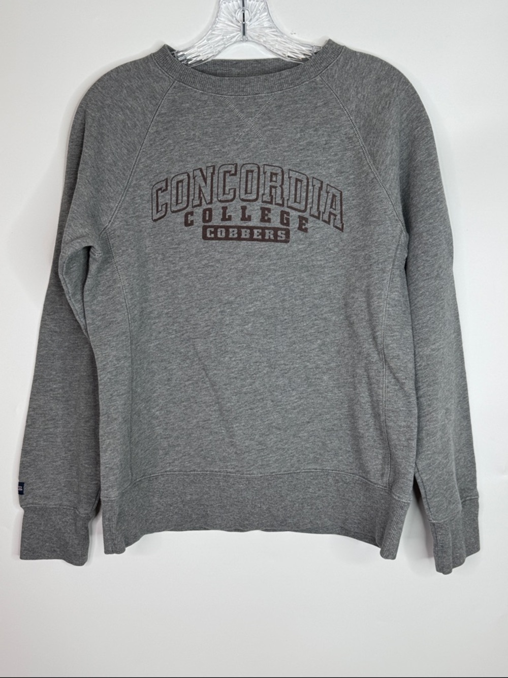 Jansport Gray Concordia College Cobbers Crewneck Raglan Sleeve Sweatshirt Large